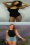 Women bottomless girls