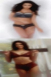 Nudity woman looking talk