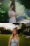 Women performing dating look