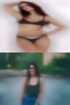 Girls looking white woman